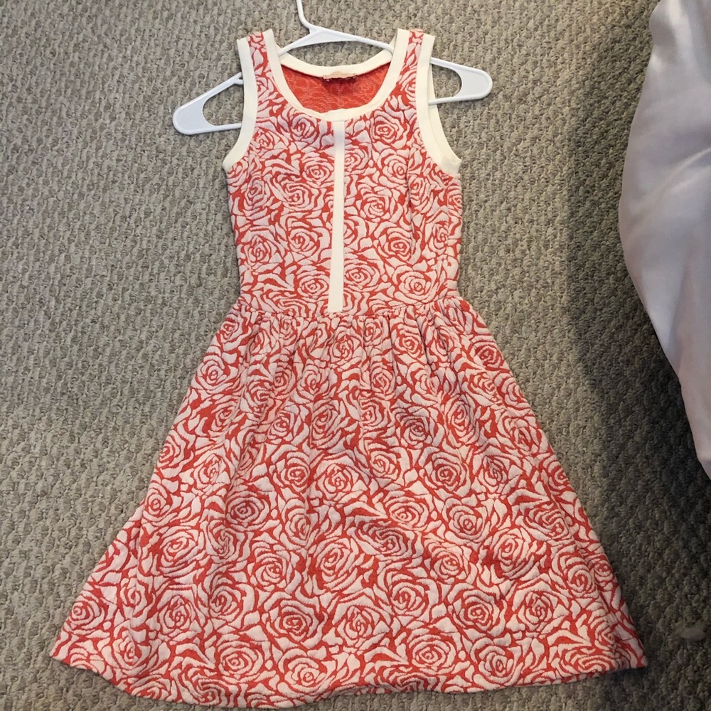 Floral pink and white dress